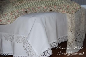 Prześcieradło z koronką 210x230cm