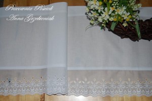 Zazdrostki z haftem 77x30cm
