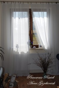 Batystowe firany z piękną gipiurą
