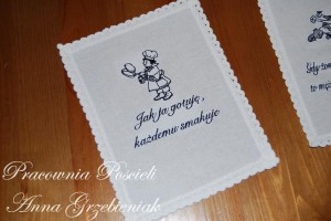 MINI MAKATKA  z haftem "Jak ja gotuję..."