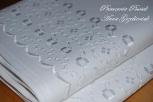 Poszewka retro haft - 70x80cm