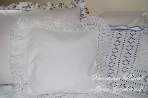 Poszewka na jasiek z koronką